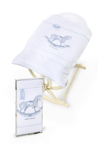 Cotton baby blanket NICO, White