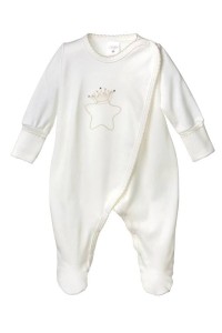Babygrow velvet OSKAR ivory