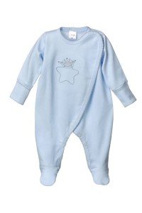Babygrow unzipped OSKAR blue