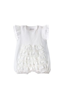 Shorty babygrow PAMELA ivory