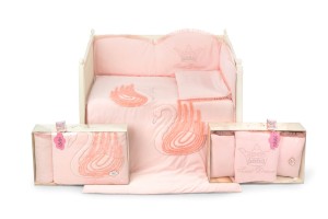 Bedding set 5 pcs. JASMINA pink