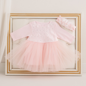 Dress L/S PEREŁKA pink