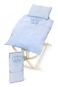 Side bedding set 3 pcs HENRY blue