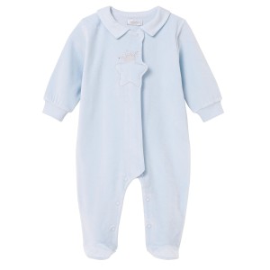 Babygrow velvet OSKAR blue