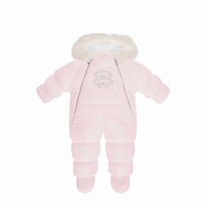 Snowsuit pink faux fur