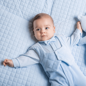 Babygrow velvet HENRY blue