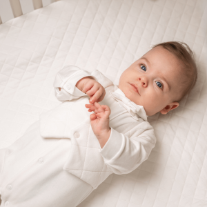 Babygrow velvet HENRY ivory