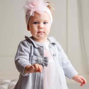 Płaszczyk z kołnierzykiem  szary