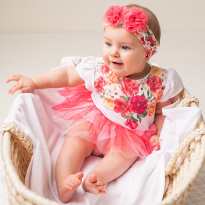 Bodysuit with tulle skirt raspberry  MIRELLA