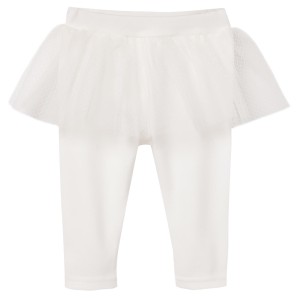 Leggings with skirt ivory ELENA