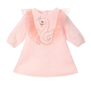 Dress JASMINA velvet pink