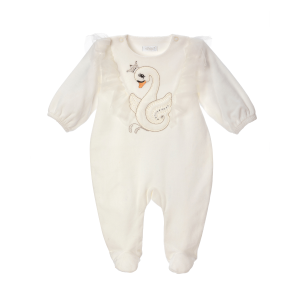Babygrow JASMINA ivory velvet