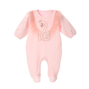 Babygrow JASMINA pink velvet