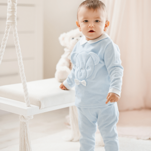Velours blue tracksuit set EDGAR