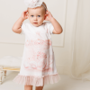 Short-Sleeved Dress, White, KORNELIA