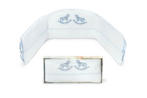 Baby Cot Bumper NICO, White