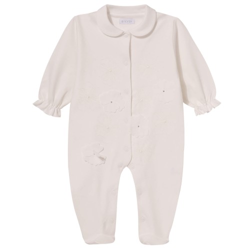 Babygrow unzipped CARLA Ivory