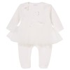 Babygrow with tulle CARLA Ivory