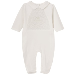 Pajac z kołnierzykiem, ivory, BAMBINI