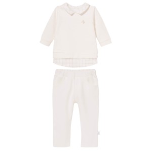 Elegancki zestaw bluzka ze spodniami MAX ivory