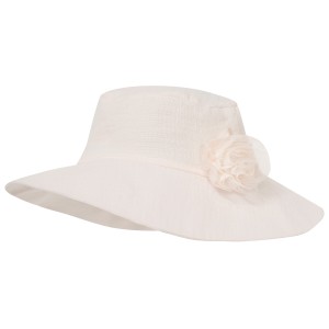 Muslin hat ivory NEL