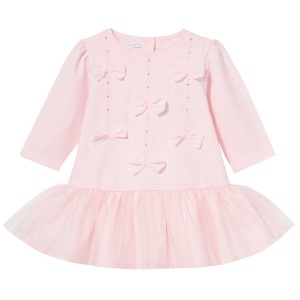 Long Sleeve Cotton Dress– Pink HANA