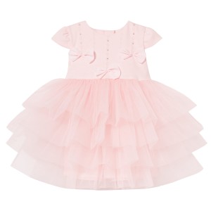 Short Sleeve Cotton Dress for Girls – Pink