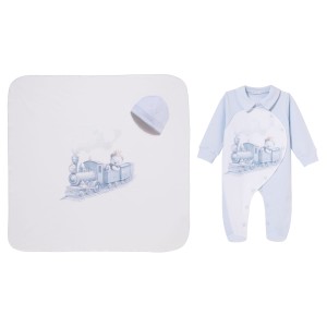  Set 3 pcs (babygrow, hat, swaddle) BOX RAYAN
